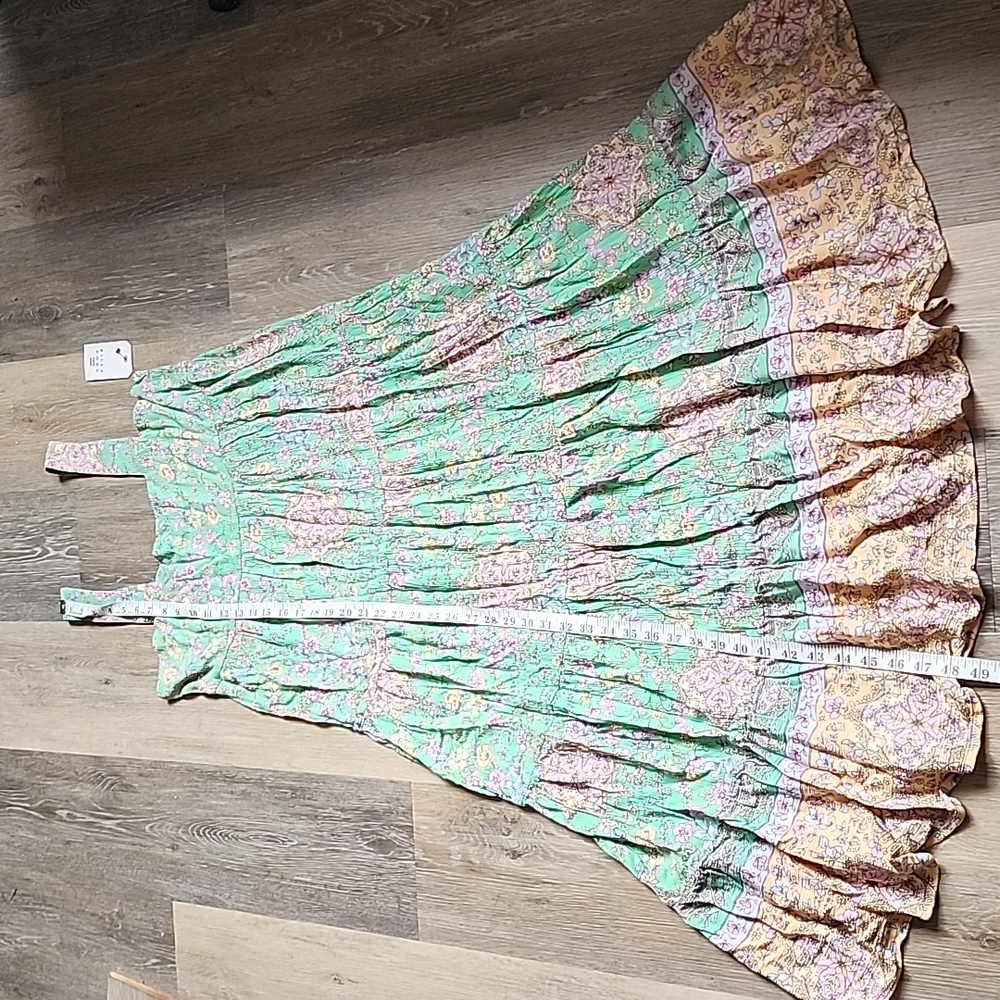 Billabong Green and Pink Floral Dress - Picture 3 of 14